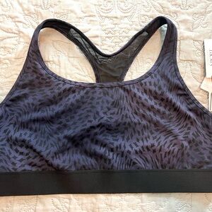 Victoria's Secret Black and Purple Intimates Sports Bra